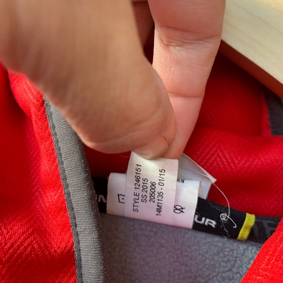 Dynasty Baseball Under Armor hoodie grey and red size XL/TG/EG - Picture 8 of 14